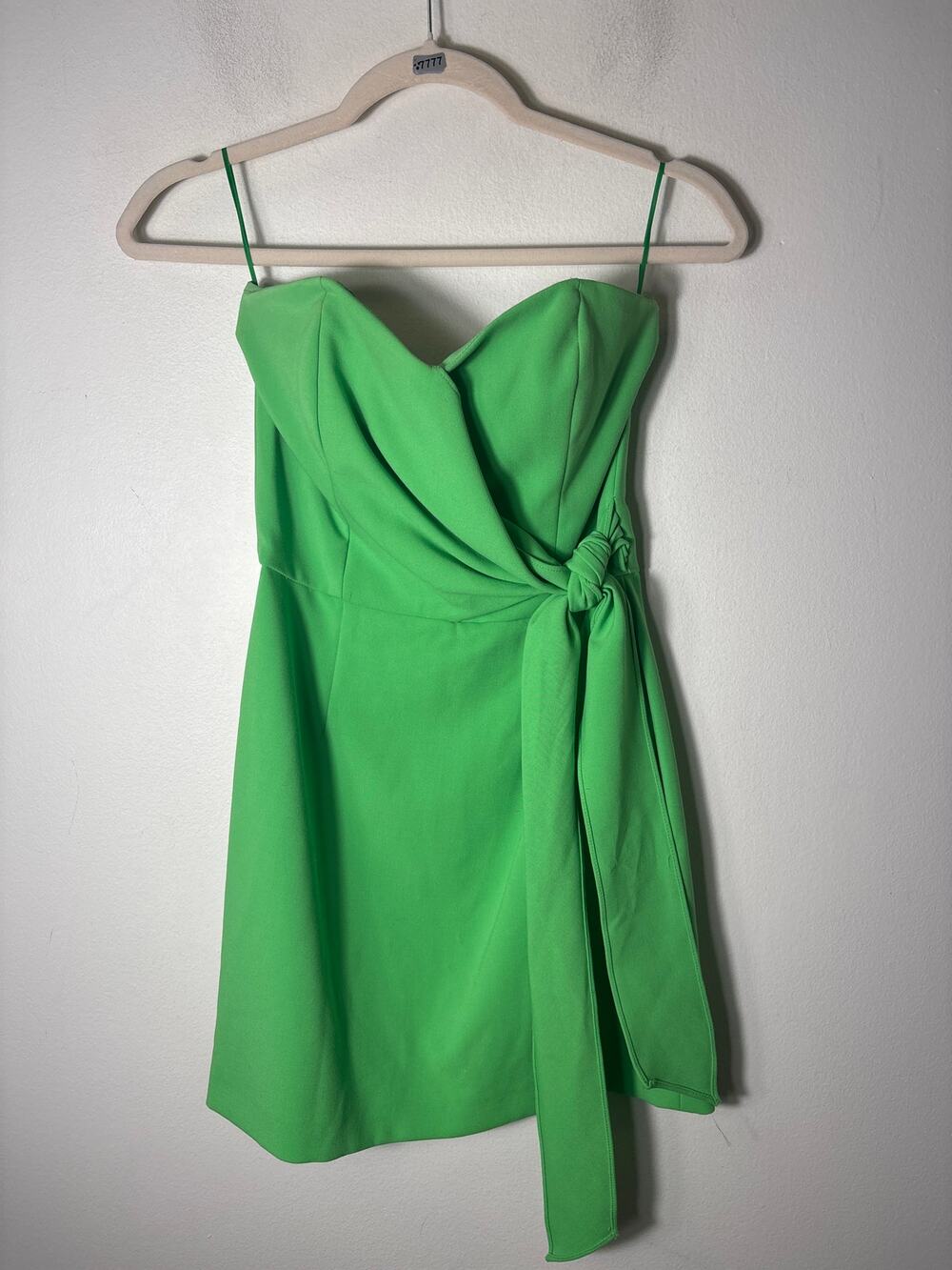 French Connection Bright Green Strapless Mini Cocktail Dress Sz XXS
